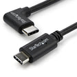 STARTECH Right Angle USB-C Cable - 1m | 3 ft - Reversible - M|M - USB Type C Cable - USB-C Charge Cable - USB C to USB C Cable (USB2CC1MR)