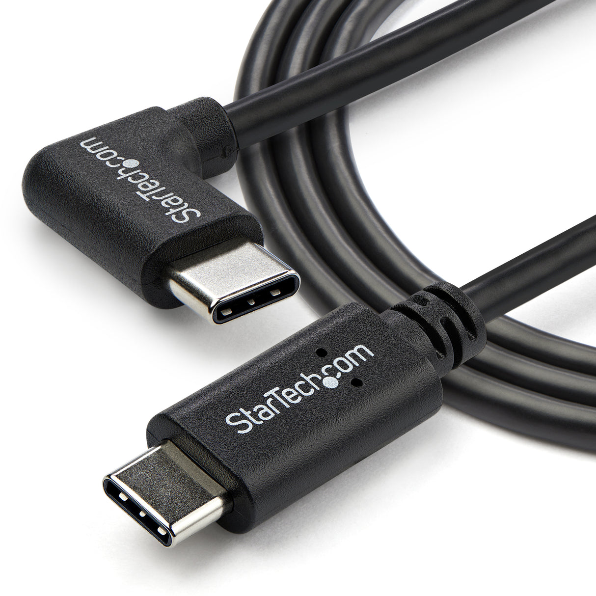STARTECH Right Angle USB-C Cable - 1m | 3 ft - Reversible - M|M - USB Type C Cable - USB-C Charge Cable - USB C to USB C Cable (USB2CC1MR)