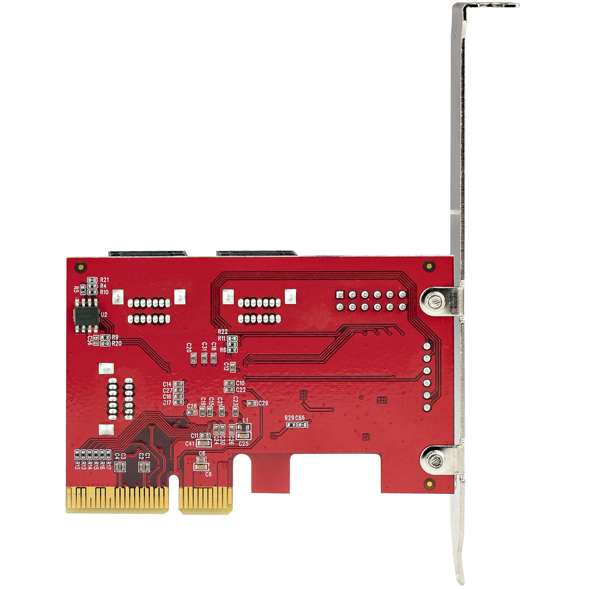 STARTECH SATA PCIe Card - 6 Port PCIe SATA Expansion Card - 6Gbps - Low|Full Profile - Stacked SATA Connectors - ASM1166 Non-Raid - PCI Express to SATA Converter (6P6G-PCIE-SATA-CARD) (6P6G-PCIE-SATA-CARD)