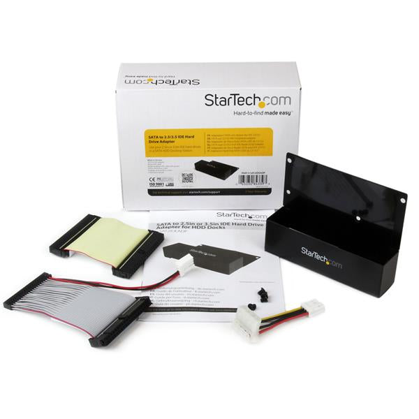 STARTECH SATA to 2.5in or 3.5in IDE Hard Drive Adapter for HDD Docks - SATA to IDE Converter - HDD Docking Station (SAT2IDEADP) (SAT2IDEADP)