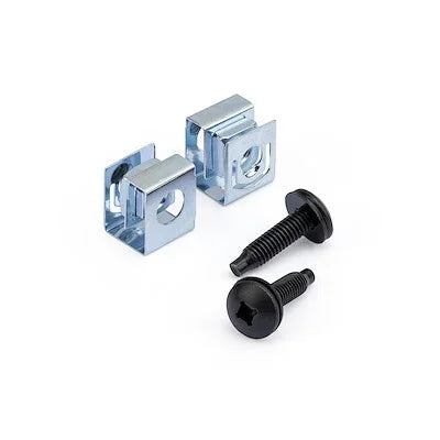 STARTECH Server Rack Screws and Clip Nuts - 50 pack - 10-32 Screws - Rack Mount Screws - Network Rack Screws - Rack Mount Hardware (CLPSCRW1032)