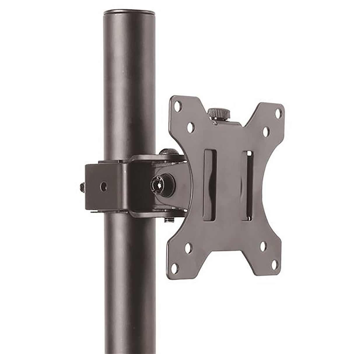 STARTECH Single Monitor Desk Mount - Single Screen Heavy Duty Pole Mount for up to 8kg VESA Compatible Displays - Ergonomic Height Adjustable Monitor Arm Mount - Desk Clamp|Grommet (ARMPIVOTV2) (ARMPIVOTV2)