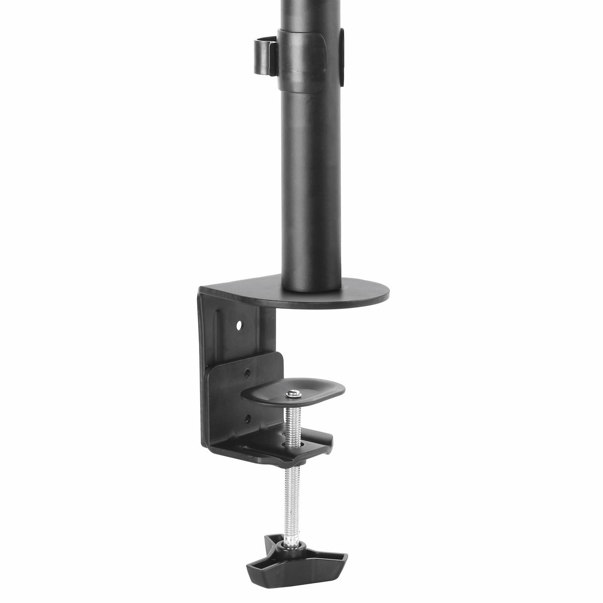 STARTECH Single Monitor Desk Mount - Single Screen Heavy Duty Pole Mount for up to 8kg VESA Compatible Displays - Ergonomic Height Adjustable Monitor Arm Mount - Desk Clamp|Grommet (ARMPIVOTV2) (ARMPIVOTV2)