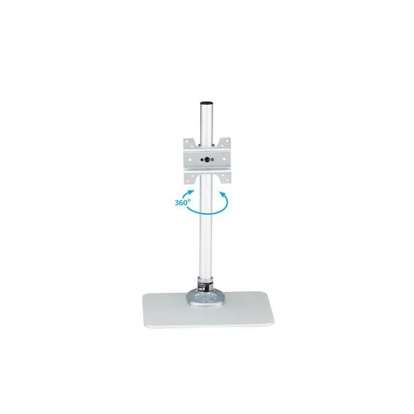 STARTECH Single Monitor Stand - Silver - VESA Mount - Monitor Arm Desk Stand - Computer Monitor Stand (ARMPIVSTND) (ARMPIVSTND)
