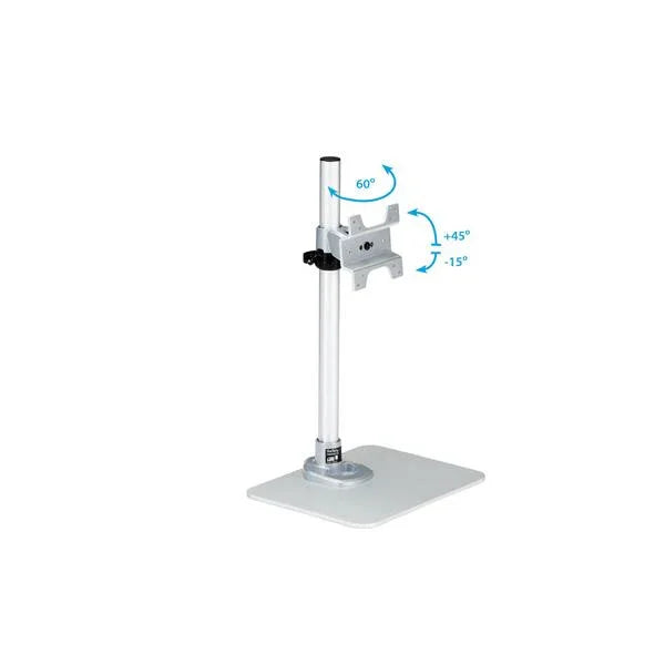 STARTECH Single Monitor Stand - Silver - VESA Mount - Monitor Arm Desk Stand - Computer Monitor Stand (ARMPIVSTND) (ARMPIVSTND)