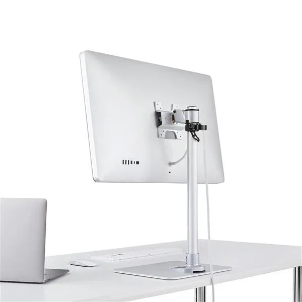 STARTECH Single Monitor Stand - Silver - VESA Mount - Monitor Arm Desk Stand - Computer Monitor Stand (ARMPIVSTND) (ARMPIVSTND)