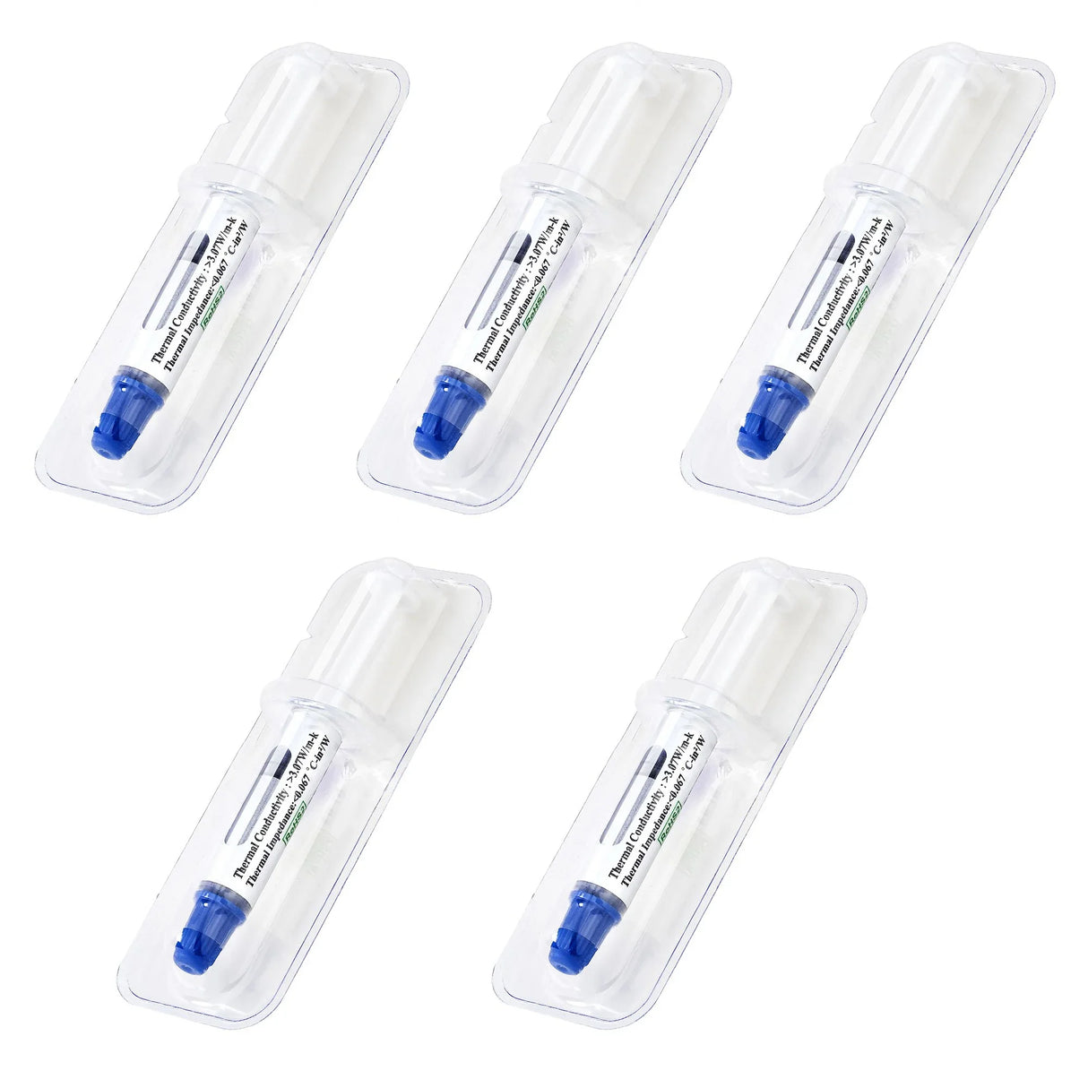 STARTECH Thermal Paste | Metal Oxide Compound | Pack of 5 Re-sealable Syringes (1.5g | each) | CPU|GPU Thermal Grease Paste (SILV5-THERMAL-PASTE) (SILV5-THERMAL-PASTE)