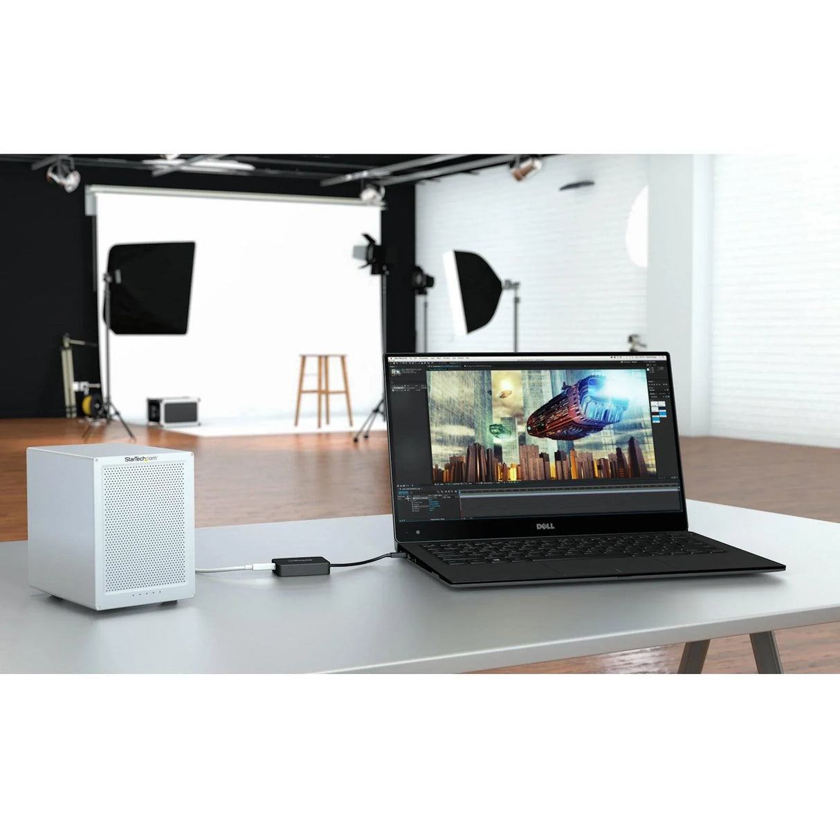 STARTECH Thunderbolt 3 to Thunderbolt 2 Adapter (Non-Reversible) - TB3 Laptop to TB2 (20Gbps) or TB1 (10Gbps) Devices | Displays - Black | Windows|Mac (TBT3TBTADAP) (TBT3TBTADAP)