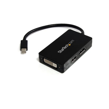 STARTECH Travel A|V adapter - 3-in-1 Mini DisplayPort to DisplayPort DVI or HDMI converter (MDP2DPDVHD)