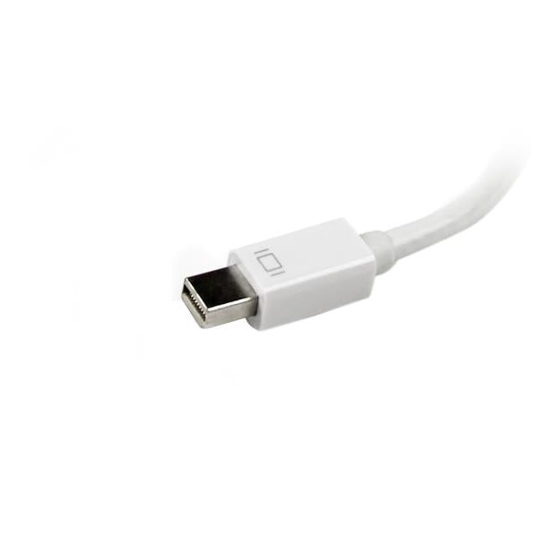 STARTECH Travel A|V Adapter: 3-in-1 Mini DisplayPort to VGA DVI or HDMI Converter - White (MDP2VGDVHDW)