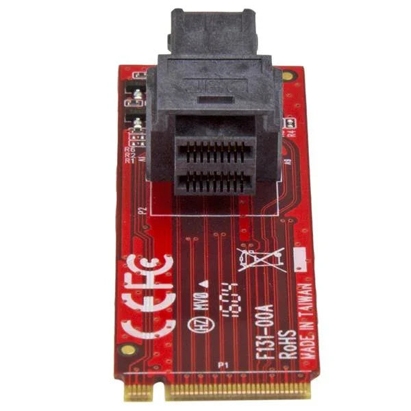 STARTECH U.2 to M.2 Adapter - for 1 x U.2 PCIe NVMe SSD - M.2 PCIe x4 Host Interface - U.2 SSD - M.2 PCIe Adapter - U.2 Drive (M2E4SFF8643)