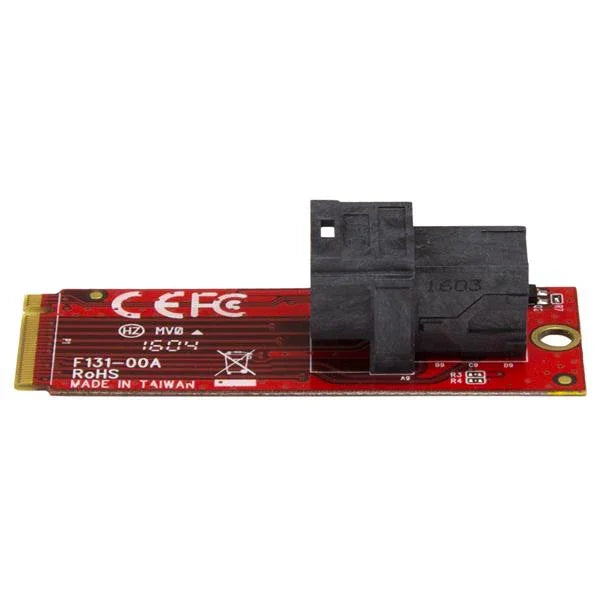 STARTECH U.2 to M.2 Adapter - for 1 x U.2 PCIe NVMe SSD - M.2 PCIe x4 Host Interface - U.2 SSD - M.2 PCIe Adapter - U.2 Drive (M2E4SFF8643)