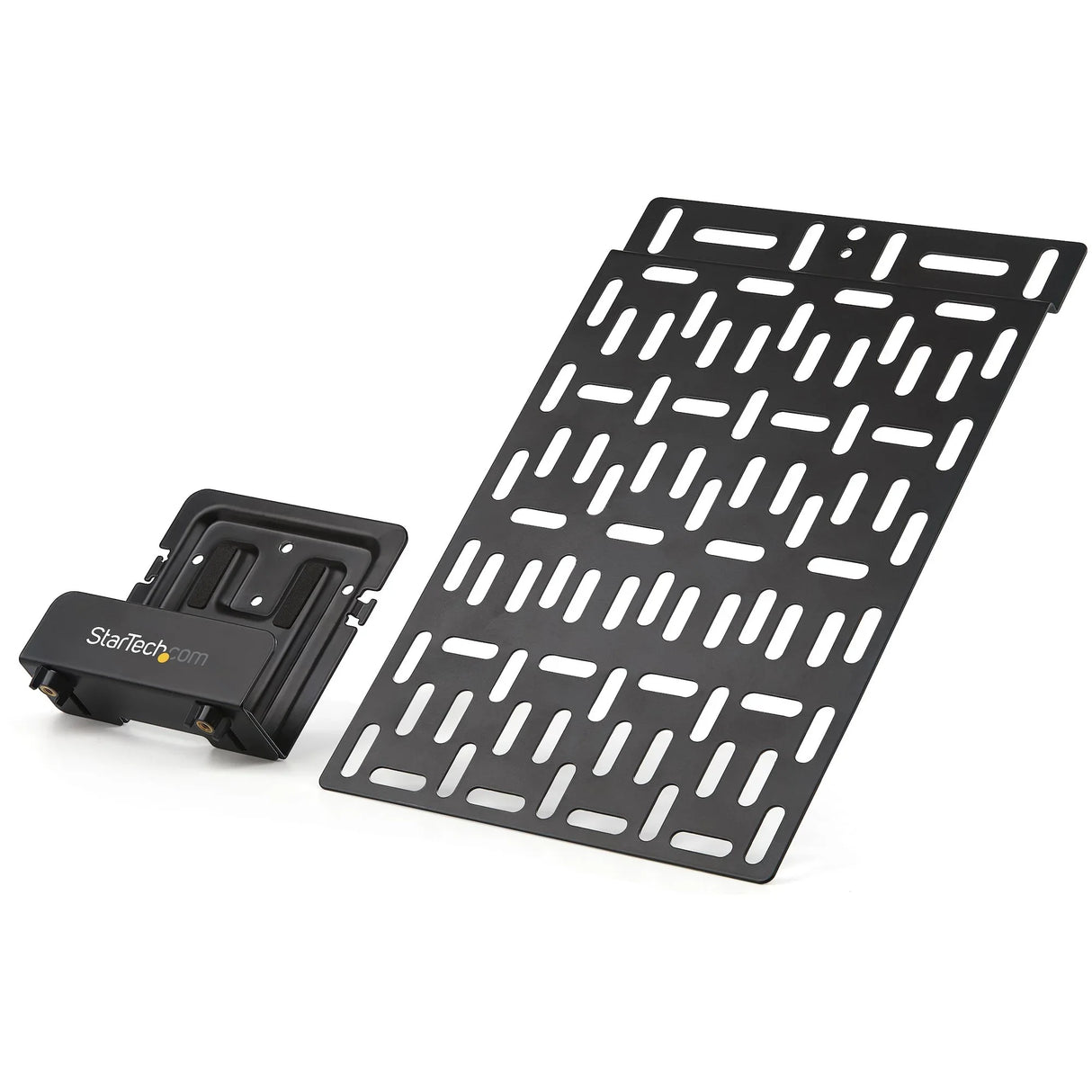STARTECH Universal TV Accessory Mount - Adjustable TV & Wall Mount Bracket - Media Players|Router|Modem|AV Switches & Extenders|Apple TV - Hidden Cable Box Mount Behind TV - 11lb (5kg) (MDBOXMNT) (MDBOXMNT)