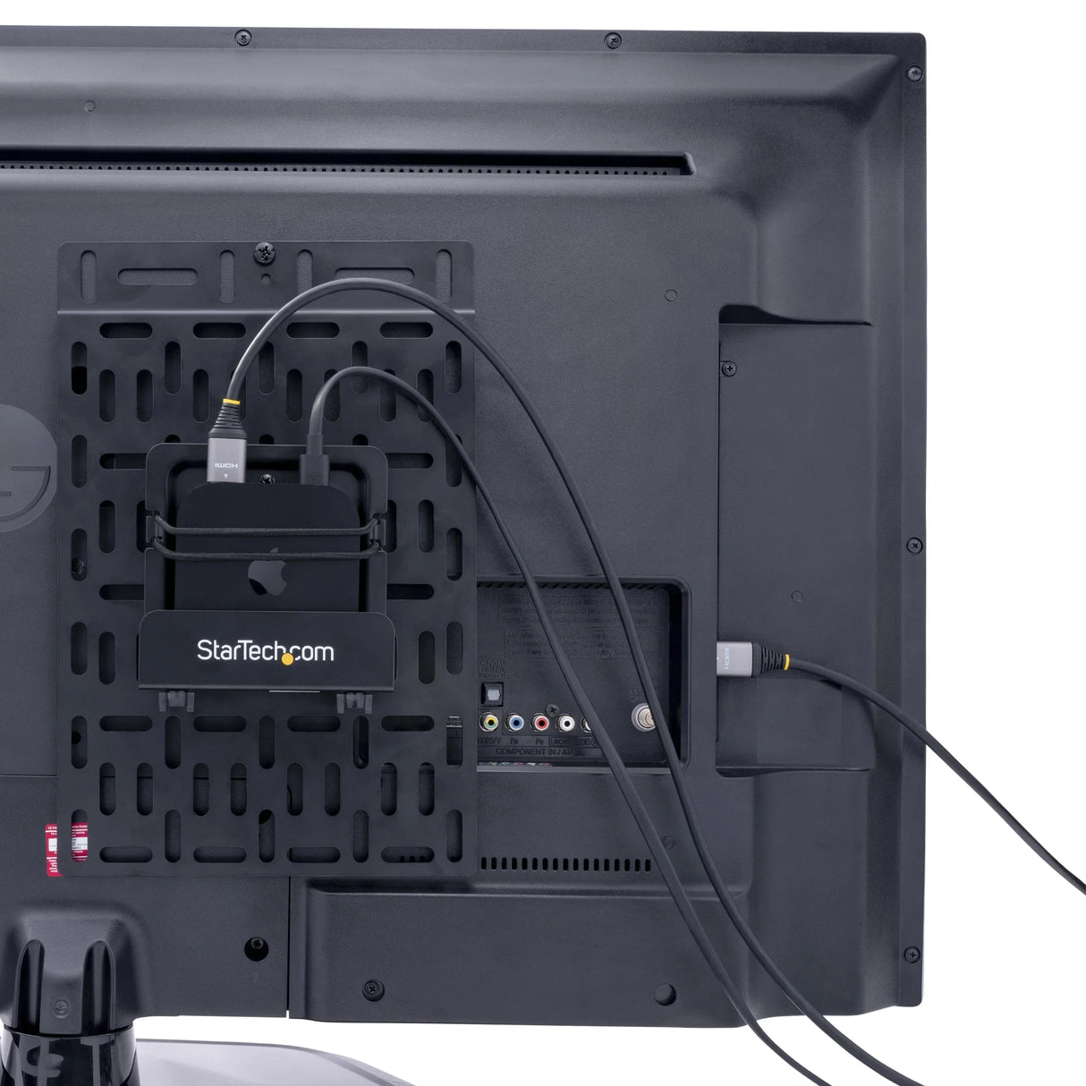 STARTECH Universal TV Accessory Mount - Adjustable TV & Wall Mount Bracket - Media Players|Router|Modem|AV Switches & Extenders|Apple TV - Hidden Cable Box Mount Behind TV - 11lb (5kg) (MDBOXMNT) (MDBOXMNT)