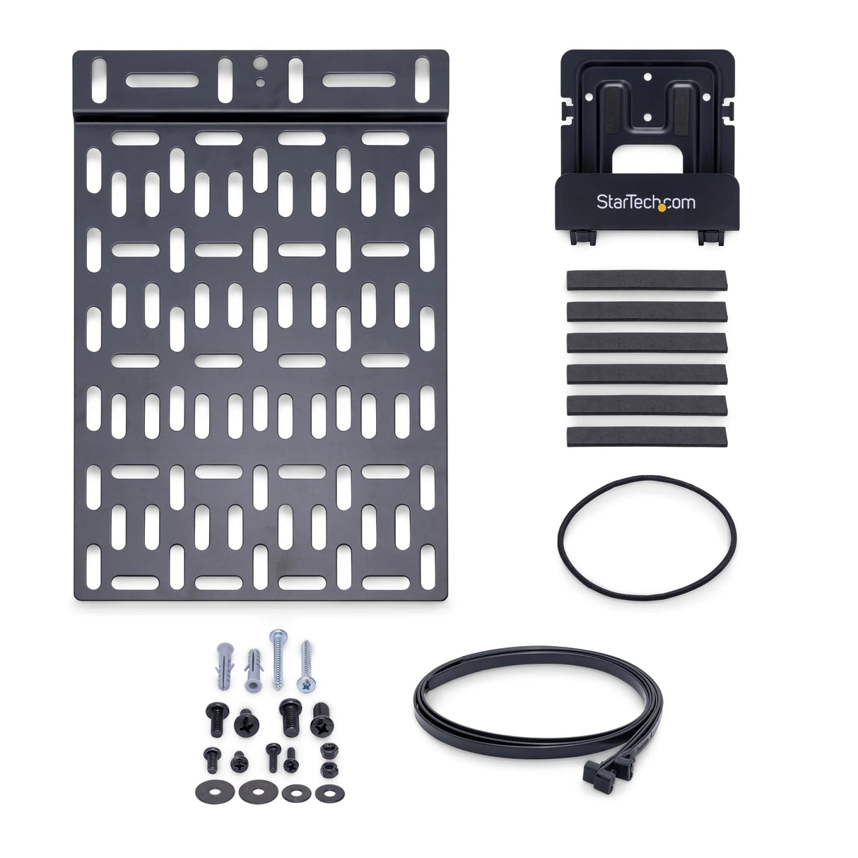 STARTECH Universal TV Accessory Mount - Adjustable TV & Wall Mount Bracket - Media Players|Router|Modem|AV Switches & Extenders|Apple TV - Hidden Cable Box Mount Behind TV - 11lb (5kg) (MDBOXMNT) (MDBOXMNT)