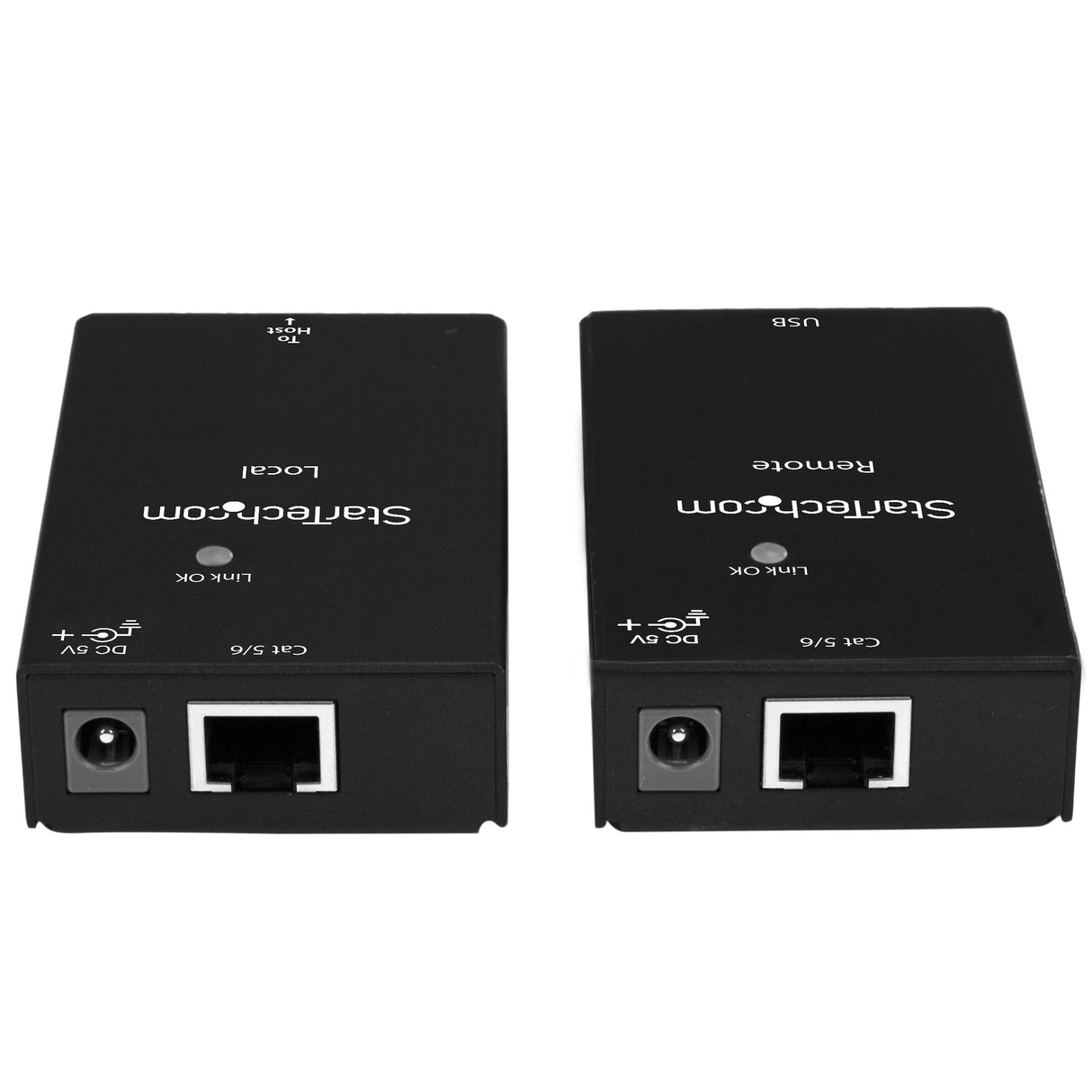 STARTECH USB 2.0 Extender over Cat5e|Cat6 Cable (RJ45) - Up to 165ft (50m) - High Speed USB Port Extender Adapter Kit - Powered - USB over Ethernet Cable Extender - 480Mbps - Metal (USB2001EXTV) (USB2001EXTV)