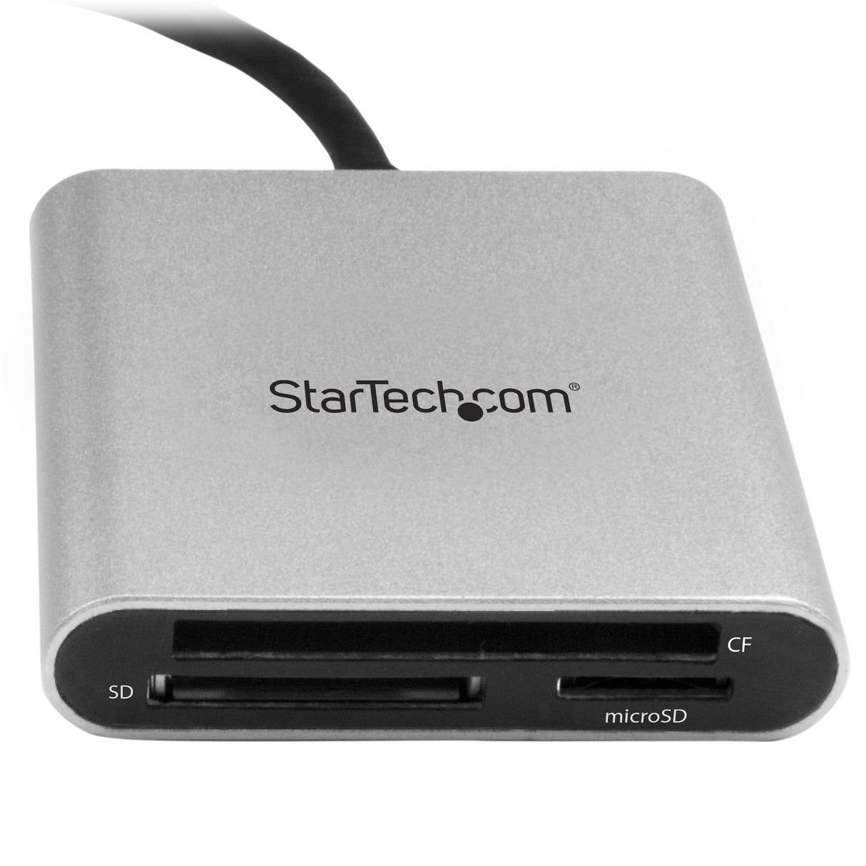 STARTECH USB 3.0 Flash Memory Multi-Card Reader|Writer with USB-C - SD microSD and CompactFlash Card Reader w| Integrated USB-C Cable (FCREADU3C) (FCREADU3C)