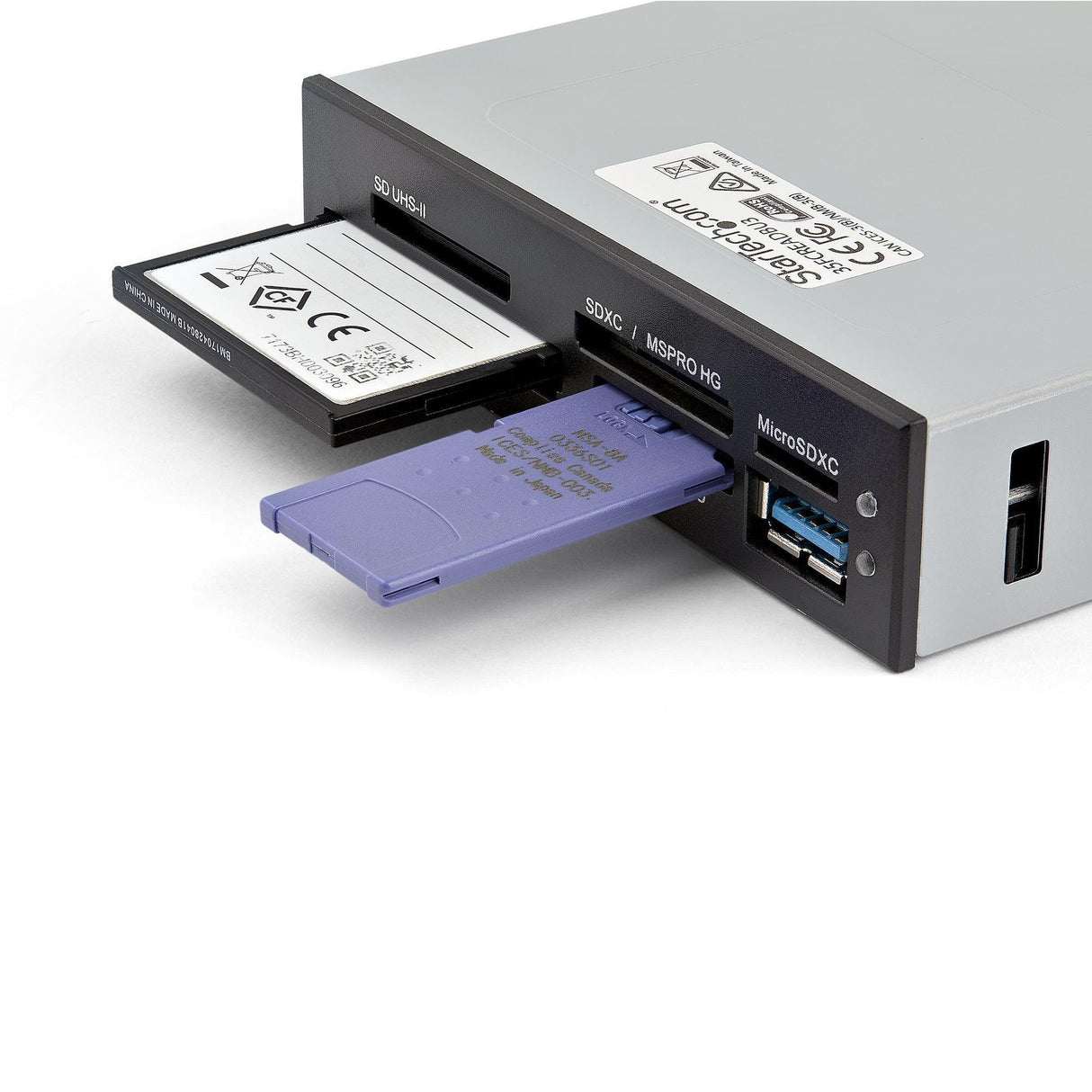 STARTECH USB 3.0 Internal Multi-Card Reader with UHS-II Support - SecureDigital|Micro SD|Memory Stick|Compact Flash Memory Card Reader (35FCREADBU3)