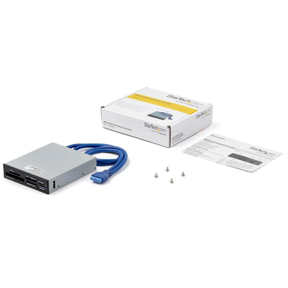 STARTECH USB 3.0 Internal Multi-Card Reader with UHS-II Support - SecureDigital|Micro SD|Memory Stick|Compact Flash Memory Card Reader (35FCREADBU3)