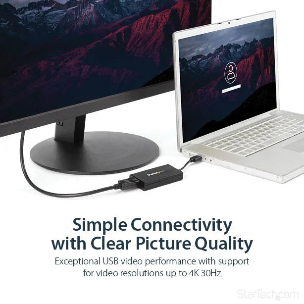 STARTECH USB 3.0 to DisplayPort Adapter 4K Ultra HD | DisplayLink Certified | Video Converter w| External Graphics Card - Mac & Windows (USB32DP4K) (USB32DP4K)