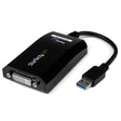 STARTECH USB 3.0 to DVI | VGA Adapter - 2048x1152 - External Video & Graphics Card - Dual Monitor Display Adapter Cable - Supports Mac & Windows (USB32DVIPRO) (USB32DVIPRO)