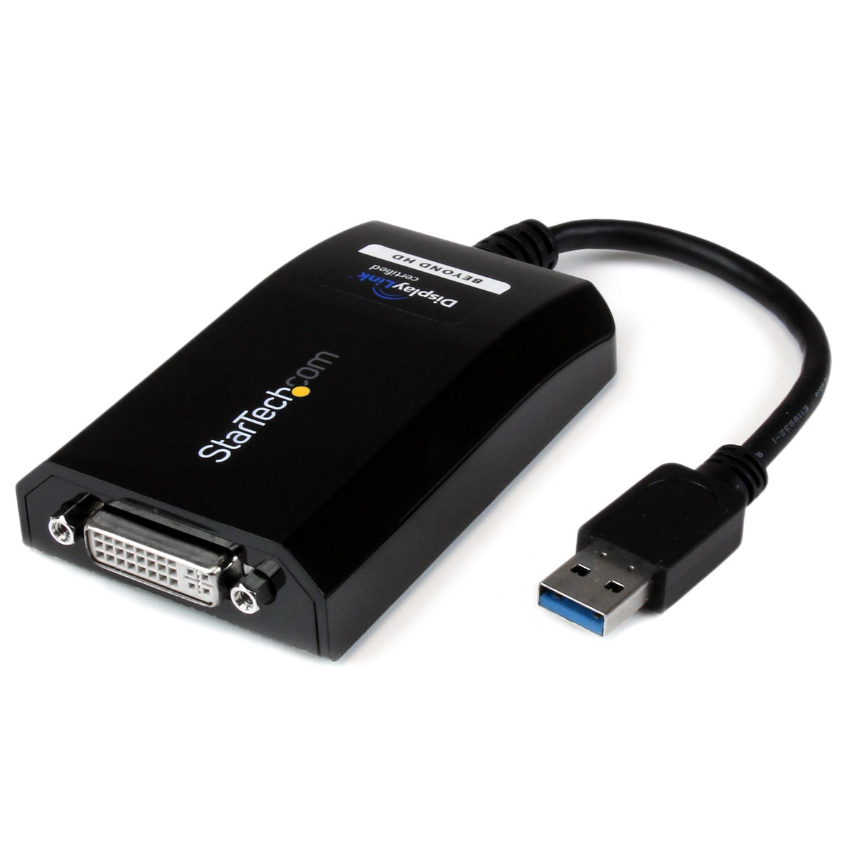 STARTECH USB 3.0 to DVI | VGA Adapter - 2048x1152 - External Video & Graphics Card - Dual Monitor Display Adapter Cable - Supports Mac & Windows (USB32DVIPRO) (USB32DVIPRO)