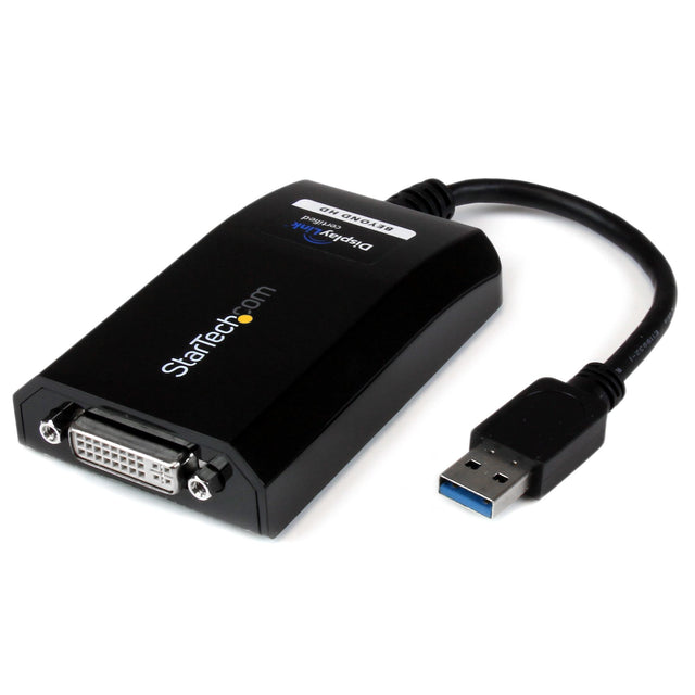 STARTECH USB 3.0 to DVI | VGA Adapter - 2048x1152 - External Video & Graphics Card - Dual Monitor Display Adapter Cable - Supports Mac & Windows (USB32DVIPRO) (USB32DVIPRO)