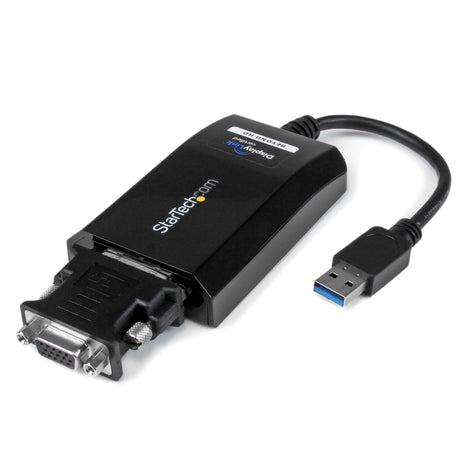 STARTECH USB 3.0 to DVI | VGA Adapter - 2048x1152 - External Video & Graphics Card - Dual Monitor Display Adapter Cable - Supports Mac & Windows (USB32DVIPRO) (USB32DVIPRO)