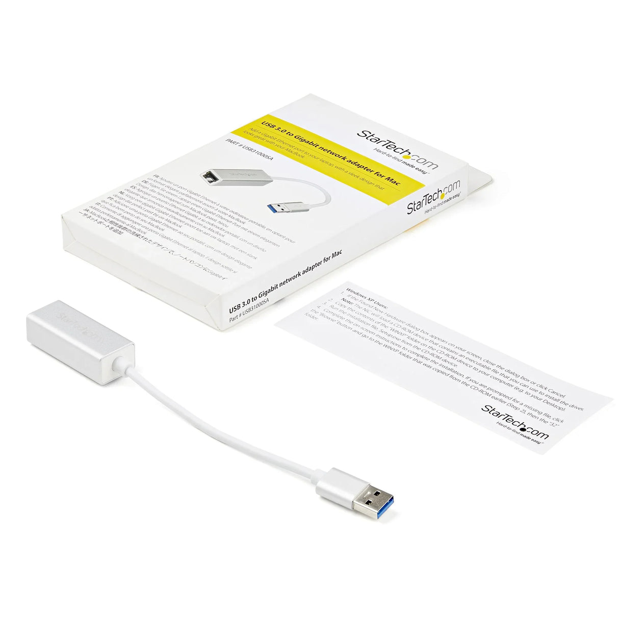 STARTECH USB 3.0 to Gigabit Network Adapter - Silver