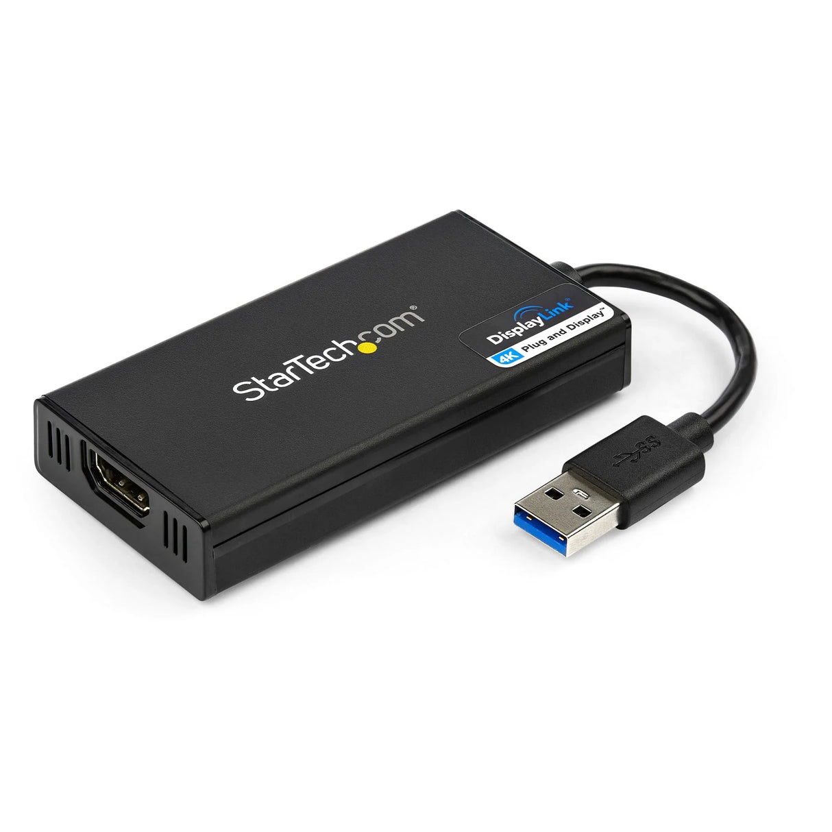 STARTECH USB 3.0 to HDMI Adapter - 4K 30Hz Ultra HD - DisplayLink Certified - USB Type-A to HDMI Display Adapter Converter for Monitor - External Video & Graphics Card - Mac & Windows (USB32HD4K) (USB32HD4K)