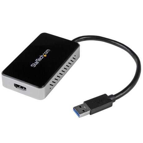 STARTECH USB 3.0 to HDMI & DVI Adapter with 1x USB Port - External Video & Graphics Card Adapter - Dual Monitor Hub - Supports Windows (USB32HDEH) (USB32HDEH)