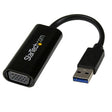 STARTECH USB 3.0 to VGA Adapter - Slim Design - 1920x1200 - External Video & Graphics Card - Dual Monitor Display Adapter - Supports Windows (USB32VGAES) (USB32VGAES)