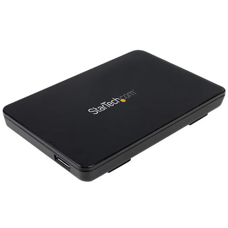 STARTECH USB 3.1 (10Gbps) Tool-free Enclosure for 2.5” SATA Drives - Ultra-fast | Portable Data Storage - Lightweight Plastic (S251BPU313)