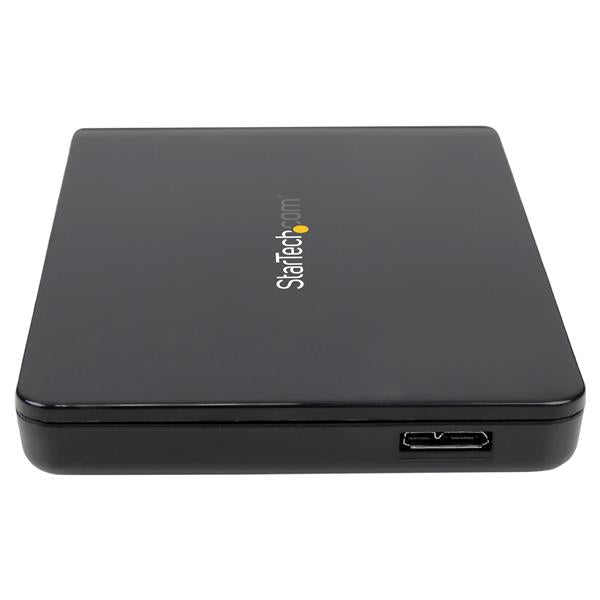 STARTECH USB 3.1 (10Gbps) Tool-free Enclosure for 2.5” SATA Drives - Ultra-fast | Portable Data Storage - Lightweight Plastic (S251BPU313)