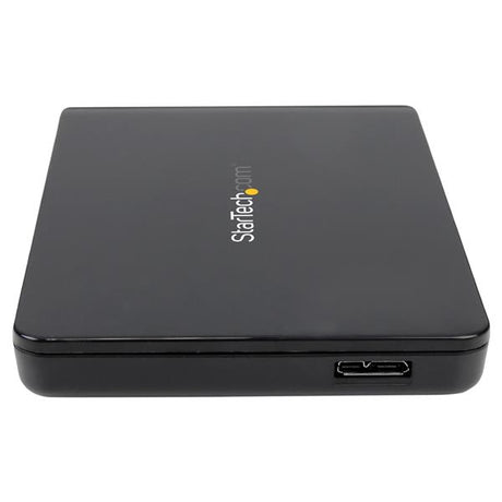 STARTECH USB 3.1 (10Gbps) Tool-free Enclosure for 2.5” SATA Drives - Ultra-fast | Portable Data Storage - Lightweight Plastic (S251BPU313)