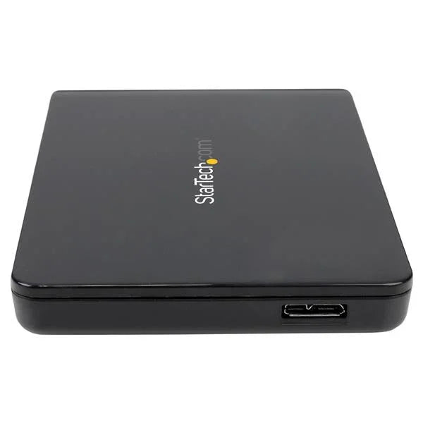 STARTECH USB 3.1 (10Gbps) Tool-free Enclosure for 2.5” SATA Drives - Ultra-fast | Portable Data Storage - Lightweight Plastic (S251BPU313)