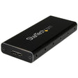 STARTECH USB 3.1 Gen 2 (10Gbps) mSATA Drive Enclosure - Aluminum - Portable Data Storage for mSATA and mSATA Mini (Half-Size) (SMS1BMU313)