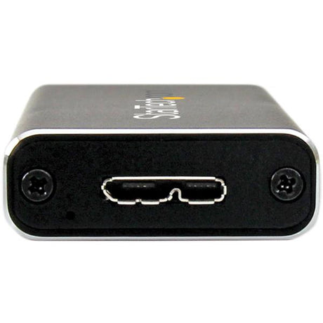 STARTECH USB 3.1 Gen 2 (10Gbps) mSATA Drive Enclosure - Aluminum - Portable Data Storage for mSATA and mSATA Mini (Half-Size) (SMS1BMU313)