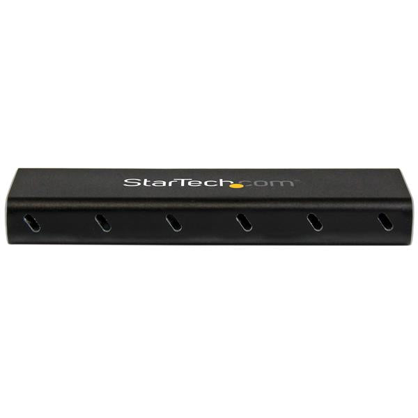 STARTECH USB 3.1 Gen 2 (10Gbps) mSATA Drive Enclosure - Aluminum - Portable Data Storage for mSATA and mSATA Mini (Half-Size) (SMS1BMU313)
