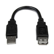 STARTECH USB A|USB A | M|F | 1.5m | 480 Mbit|s | Black (USBEXTAA6IN)