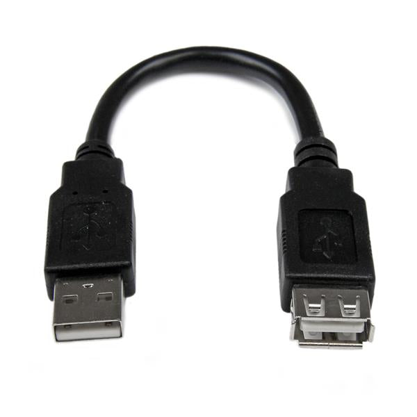 STARTECH USB A|USB A | M|F | 1.5m | 480 Mbit|s | Black (USBEXTAA6IN)
