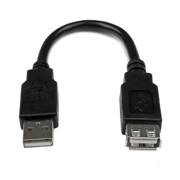 STARTECH USB A|USB A | M|F | 1.5m | 480 Mbit|s | Black (USBEXTAA6IN)