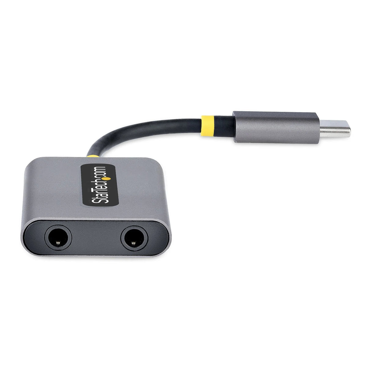 STARTECH USB-C Headphone Splitter | USB Type C Dual Headset Adapter w|Mic Input | USB C to 3.5mm Audio Adapter|Earphone Dongle | USB C to Audio Jack|Aux Output | 24-bit DAC (USBC-AUDIO-SPLITTER) (USBC-AUDIO-SPLITTER)
