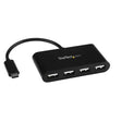 STARTECH USB C Hub - USB-C to 4 x USB-A - Compact - Powered USB Hub - USB 2.0 Hub - USB Port Expander - USB Port Hub - USB Type C Hub (ST4200MINIC)
