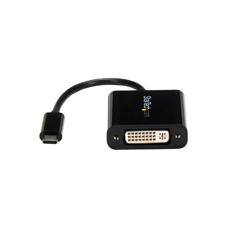STARTECH USB C to DVI Adapter - Black - 1920x1200 - USB Type C Video Converter for Your DVI D Display|Monitor|Projector - 1080p Type-C to DVI-D Converter (CDP2DVI) (CDP2DVI)