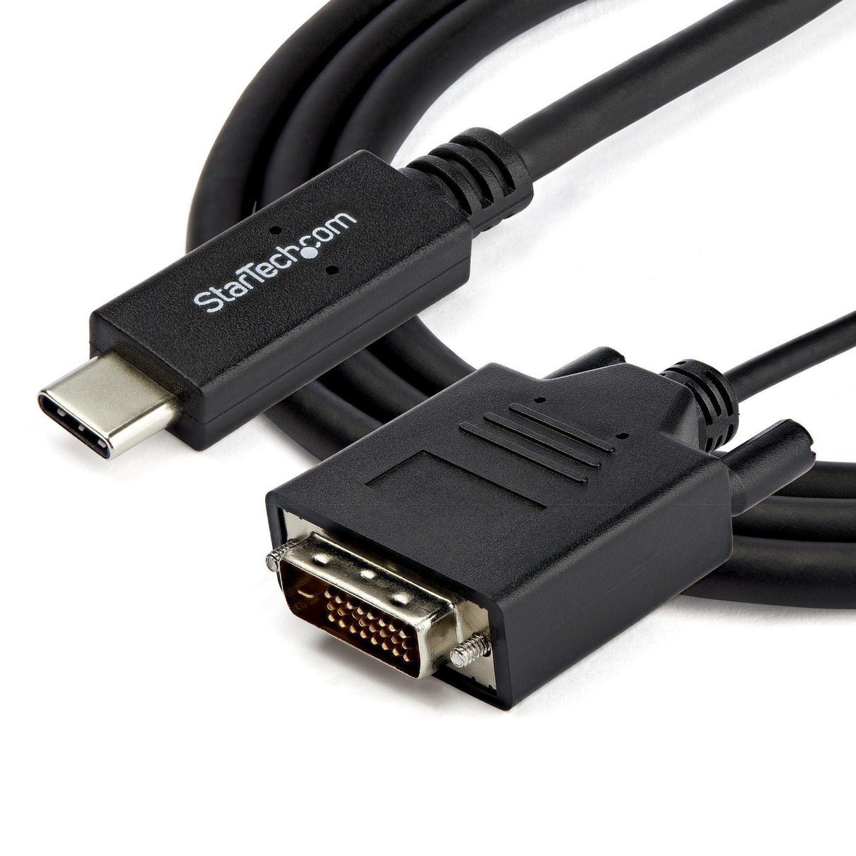STARTECH USB-C to DVI Cable - 6 ft | 2m - 1080p - 1920x1200 - USB-C DVI Monitor Cable - USB C Cable - Computer Monitor Cable (CDP2DVIMM2MB)