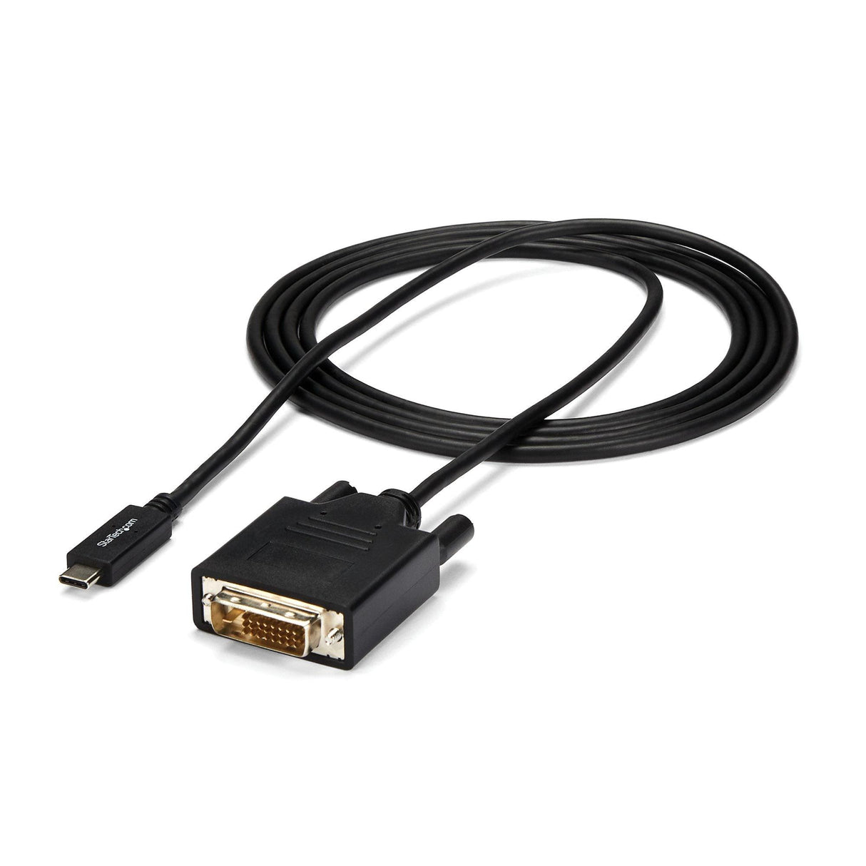 STARTECH USB-C to DVI Cable - 6 ft | 2m - 1080p - 1920x1200 - USB-C DVI Monitor Cable - USB C Cable - Computer Monitor Cable (CDP2DVIMM2MB)