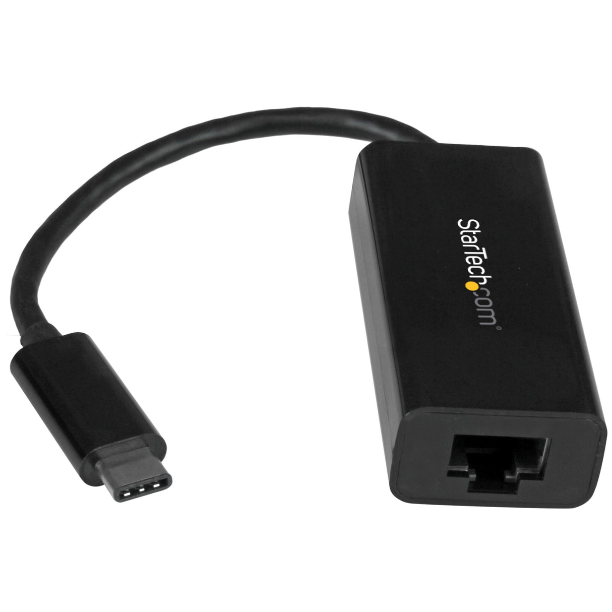 STARTECH USB-C to Gigabit Ethernet Adapter - Black - Thunderbolt 3 |4 Compatible | Windows & Mac - RJ45 LAN Network Converter (US1GC30B) (US1GC30B)