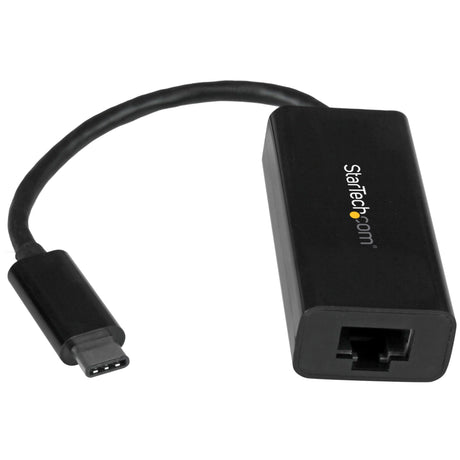 STARTECH USB-C to Gigabit Ethernet Adapter - Black - Thunderbolt 3 |4 Compatible | Windows & Mac - RJ45 LAN Network Converter (US1GC30B) (US1GC30B)
