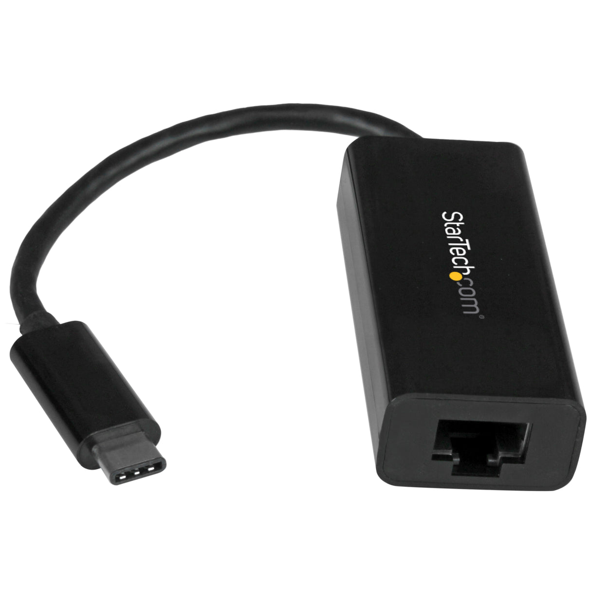 STARTECH USB-C to Gigabit Ethernet Adapter - Black - Thunderbolt 3 |4 Compatible | Windows & Mac - RJ45 LAN Network Converter (US1GC30B) (US1GC30B)